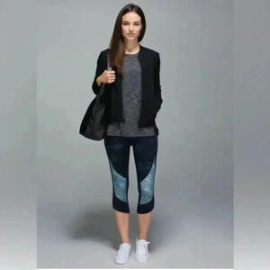 Lululemon Wunder Under Cropped Athletic Leggings *Full-On Luon